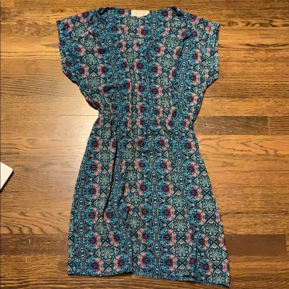 Colorful flowy springtime dress